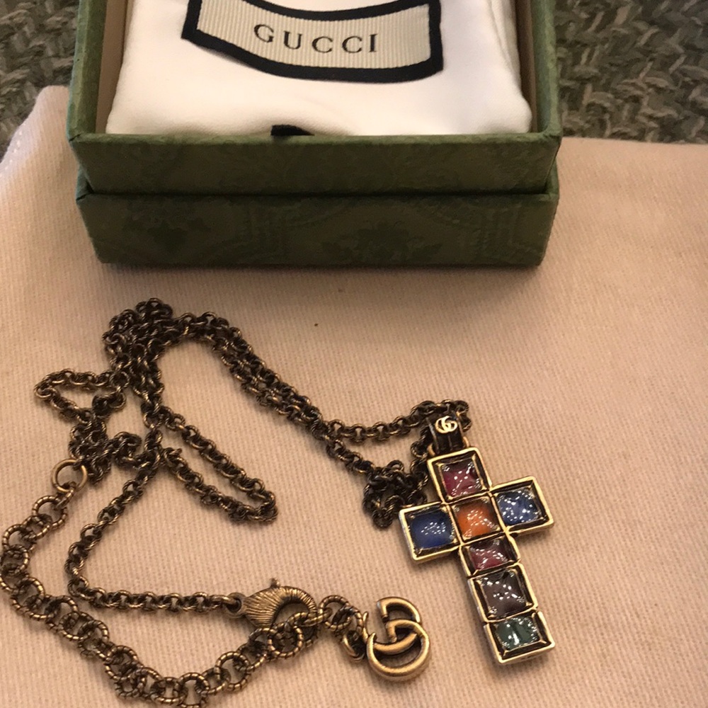 Gucci cross necklace